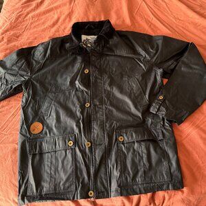 coalatree waxed cotton rain jacket black xxl